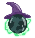 Planet with a wizard hat